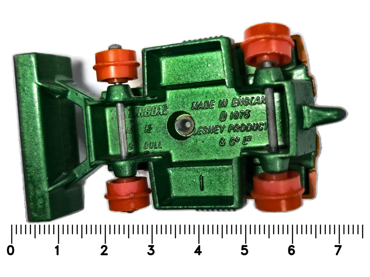 Big Bull Matchbox 1975 Superfast 1:64 Made in England Buldożer Luzak – zdjęcie 7