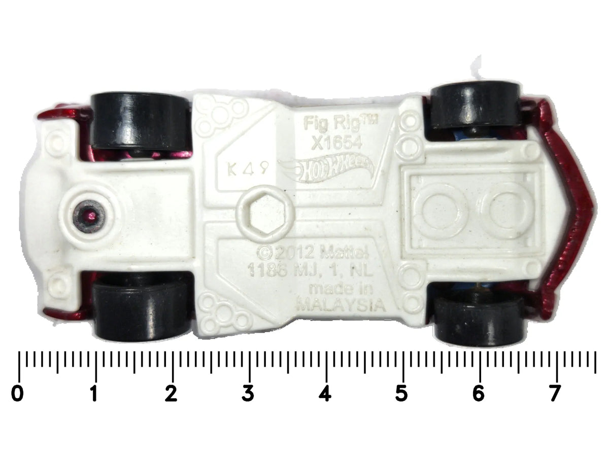Fig Rig Hot Wheels 2012 HW CITY 1:64 Luzak Bordowy – zdjęcie 7