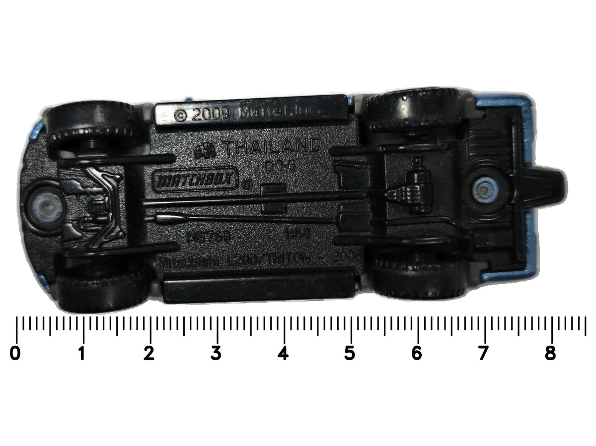 Mitsubishi L200 Triton 2007 Matchbox 2009 1:64 Pickup Luzak Niebieski – zdjęcie 7