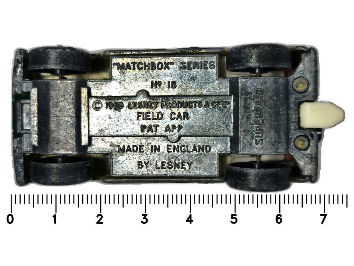 FIELD CAR Matchbox Series Matchbox 1969 Zielony 1:60 Made in England – zdjęcie 7