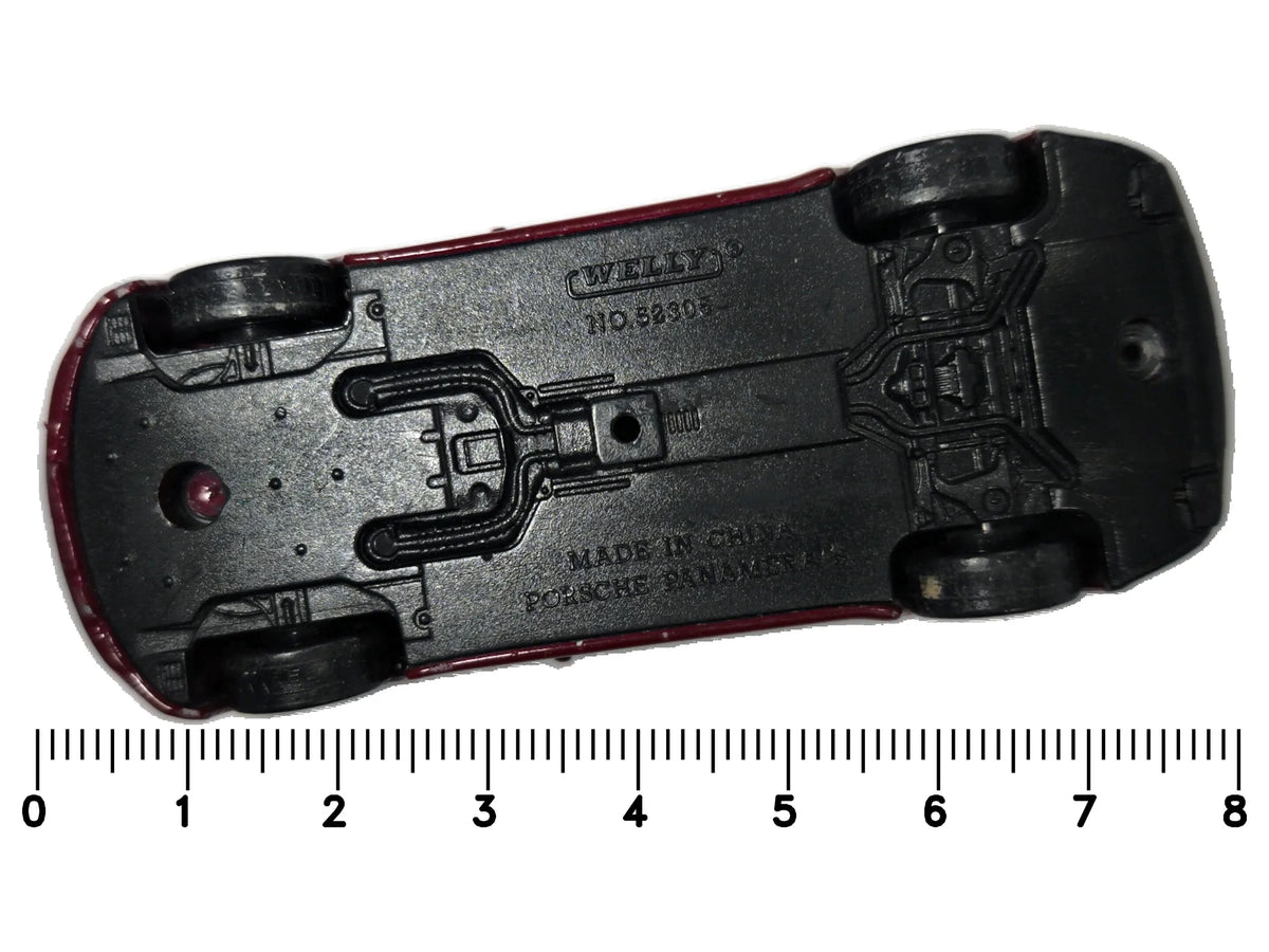 Porsche Panamera Welly 1:64 Bordowy – zdjęcie 7