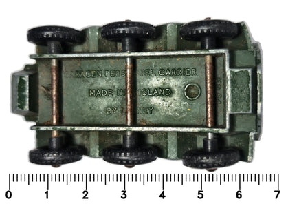Czołg Saracen Personnel Carrier Matchbox '70 Zielony 1:76 Made in England – zdjęcie 7