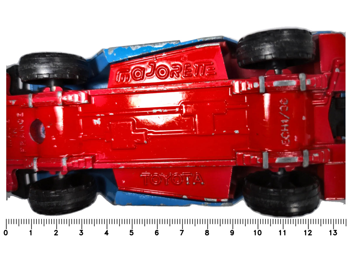 Toyota Land Cruiser Majorette '80 Niebieski 1:36 Made in France 2xMetal – zdjęcie 7