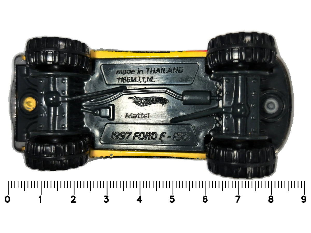 1997 FORD F-150 Hot Wheels Żółty 1:64 – zdjęcie 7