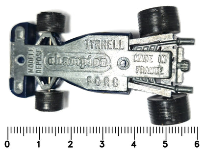 TYRRELL FORD, CHAMPION ok 1970, Made in France, Granatowy, 1:64, Resoraki – zdjęcie 7