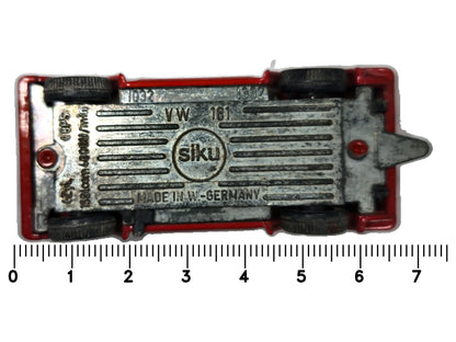 Volkswagen 181 SIKU 1983 1:52 Made in W.-Germany Luzak Czerwony 2xMetal – zdjęcie 7