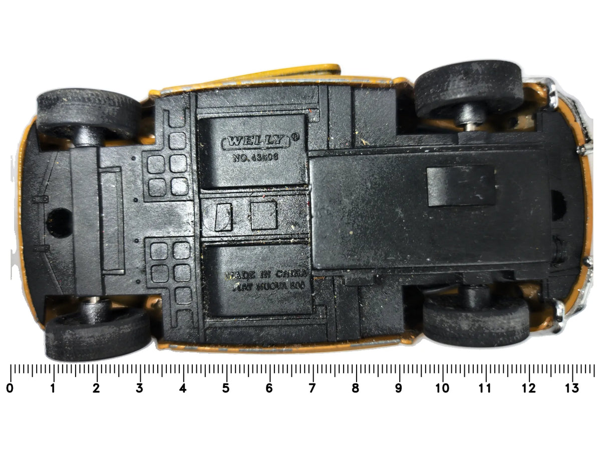 Fiat Nuova 500 Welly Musztardowy 1:22 – zdjęcie 7