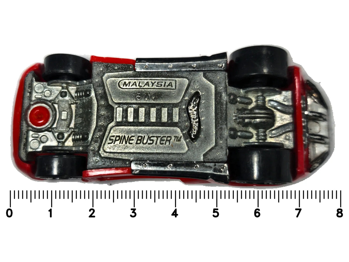 Spine Buster Hot Wheels 2006 1:64 Luzak Czerwony – zdjęcie 7