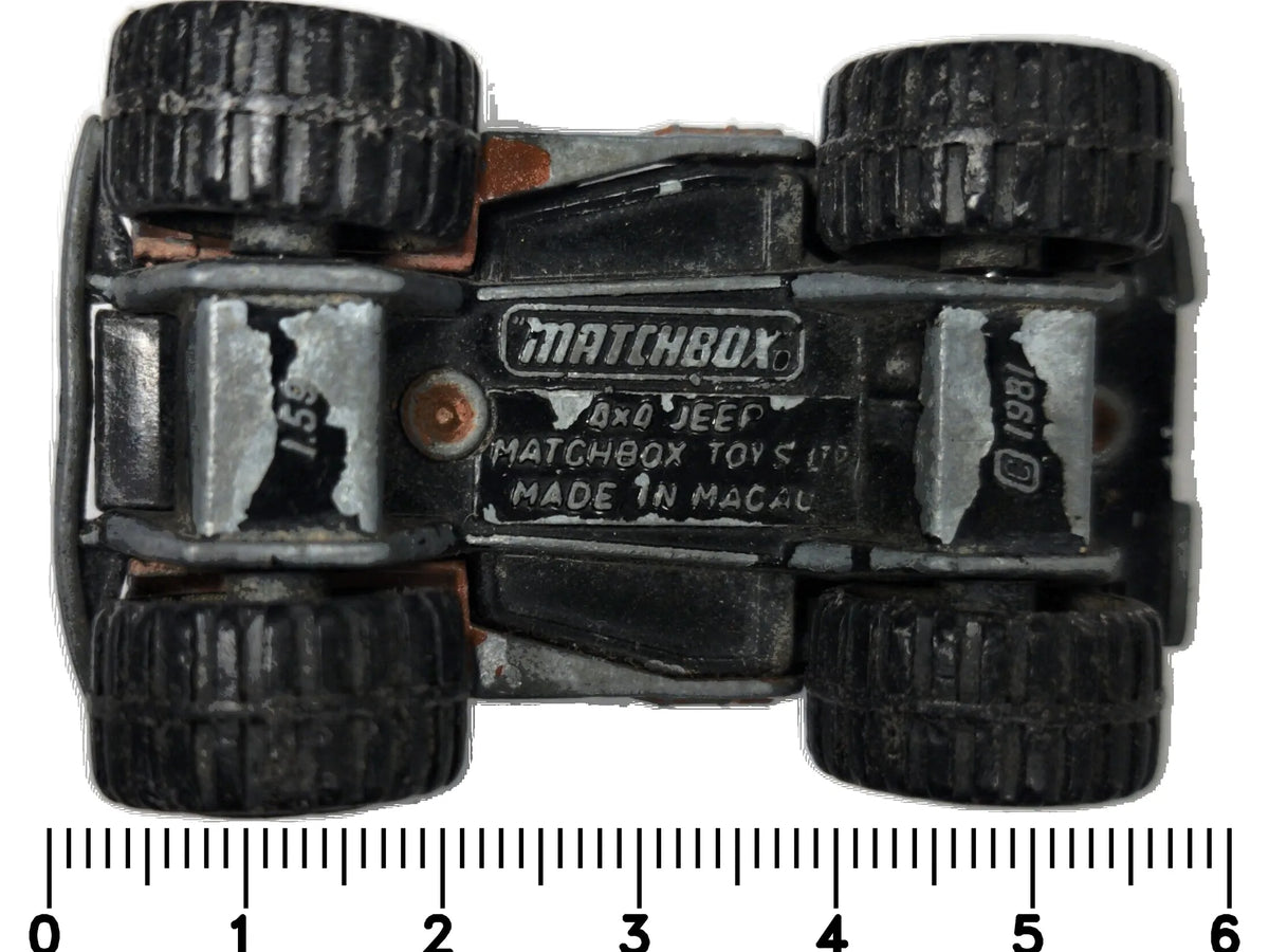 4X4 Jeep Matchbox 1981 1:64 Jeep Luzak Szary – zdjęcie 7