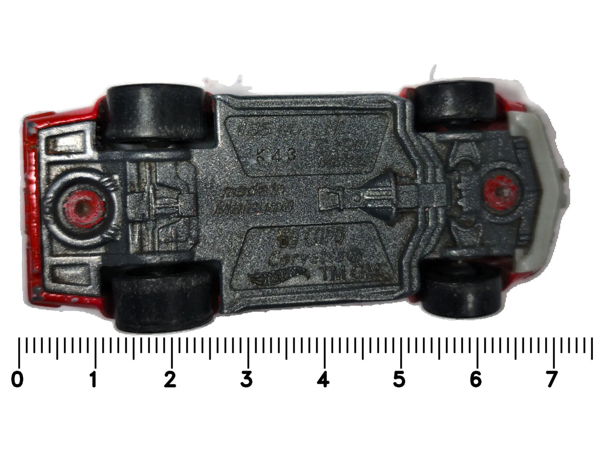 Chevrolet Corvette Stingray Hot Wheels 1974 1:64 Luzak Czerwony – zdjęcie 7