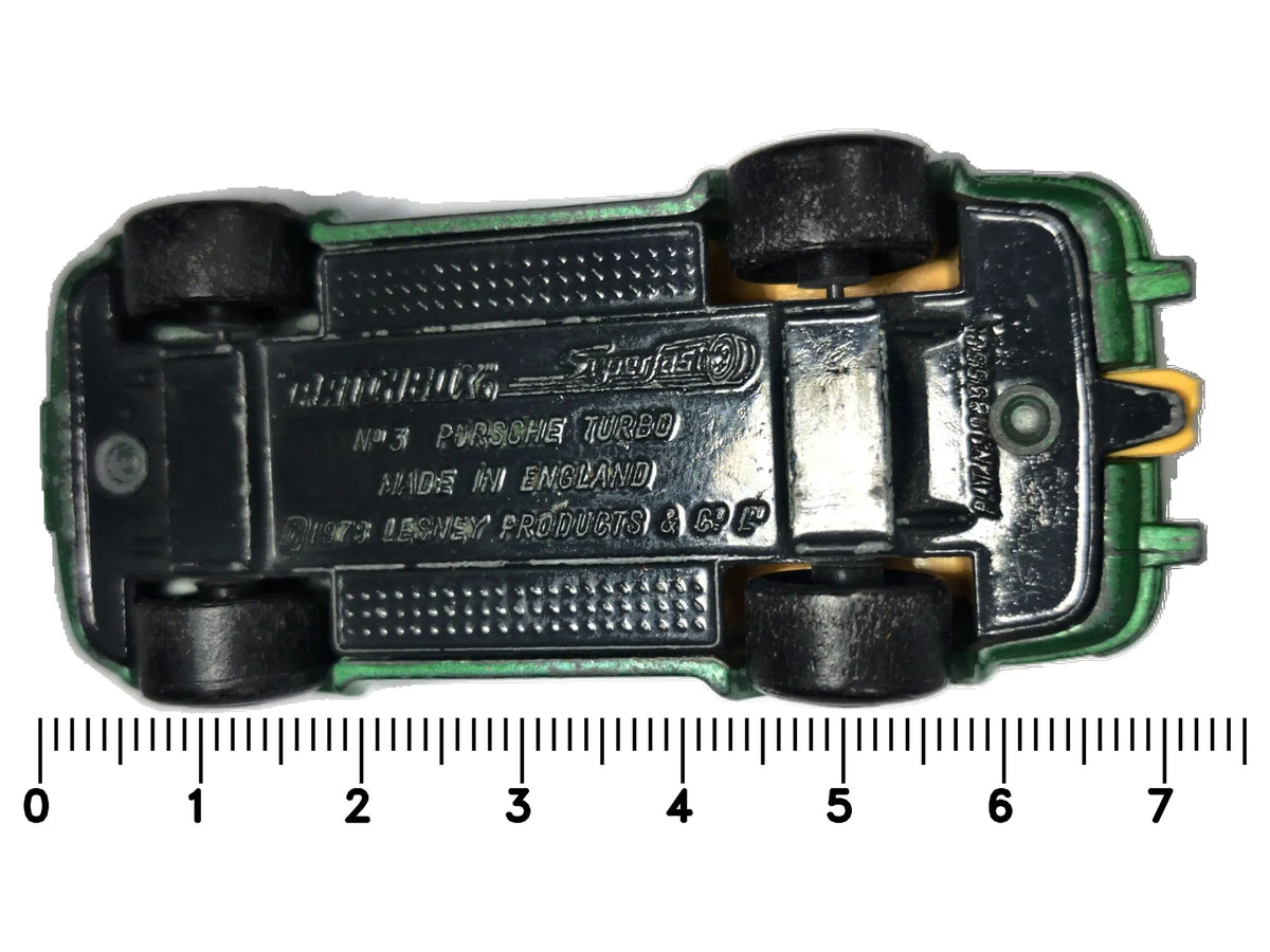 PORSCHE TURBO, Matchbox 1979, Made in England, NO 31, Zielony, 1:59 – zdjęcie 7