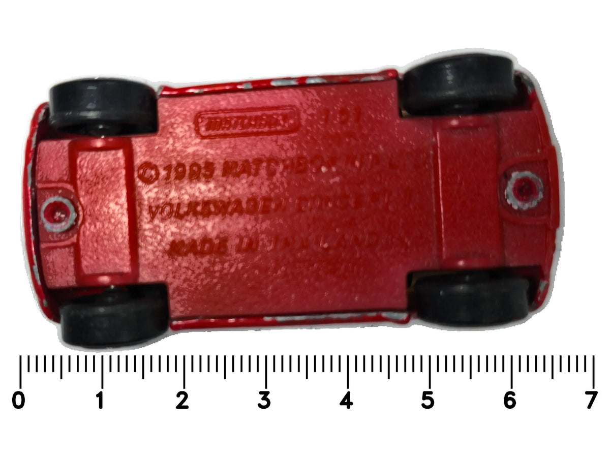 Volkswagen Concept 1 Matchbox 1995 1:64 Luzak Czerwony – zdjęcie 7