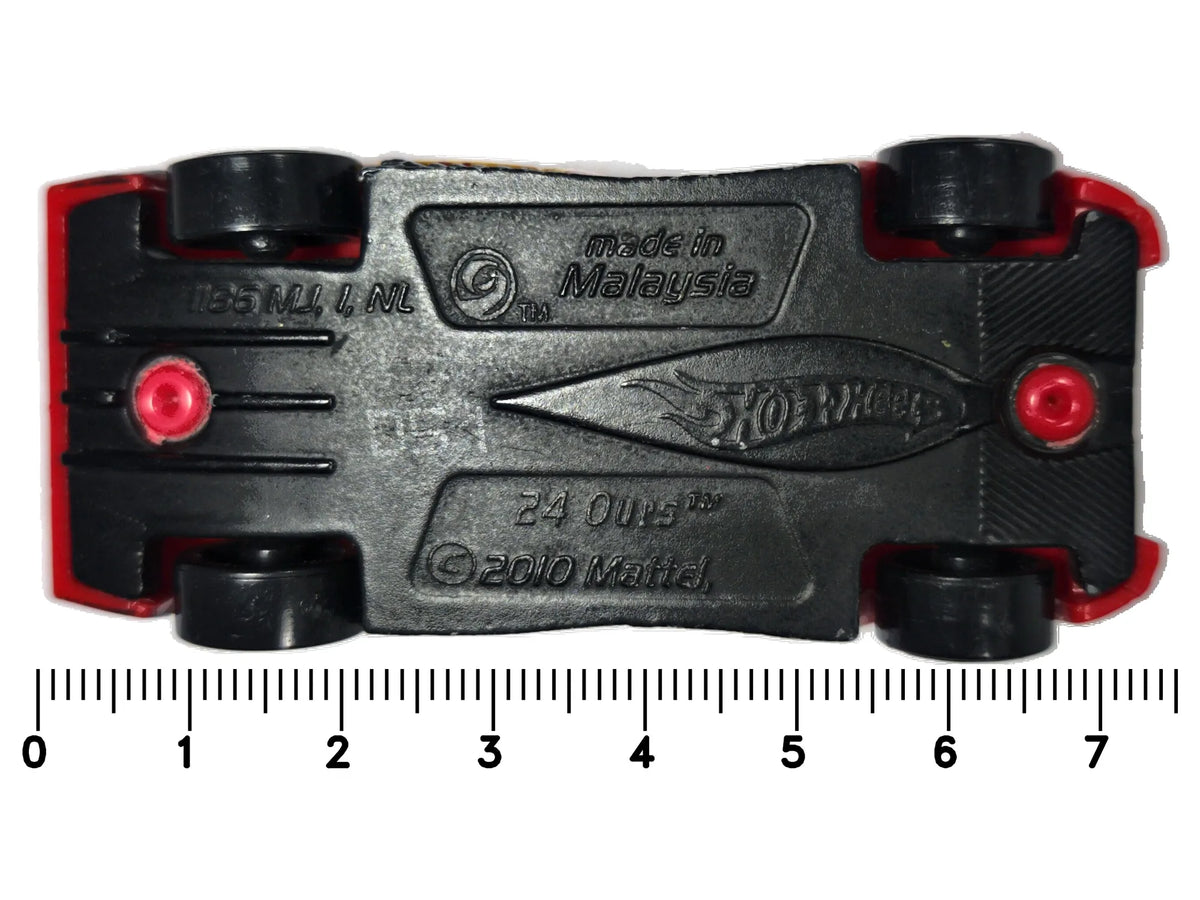 24 OURS, Hot Wheels 2010, Die cast 1 NL, Czerwony, 1:64, Resoraki – zdjęcie 7