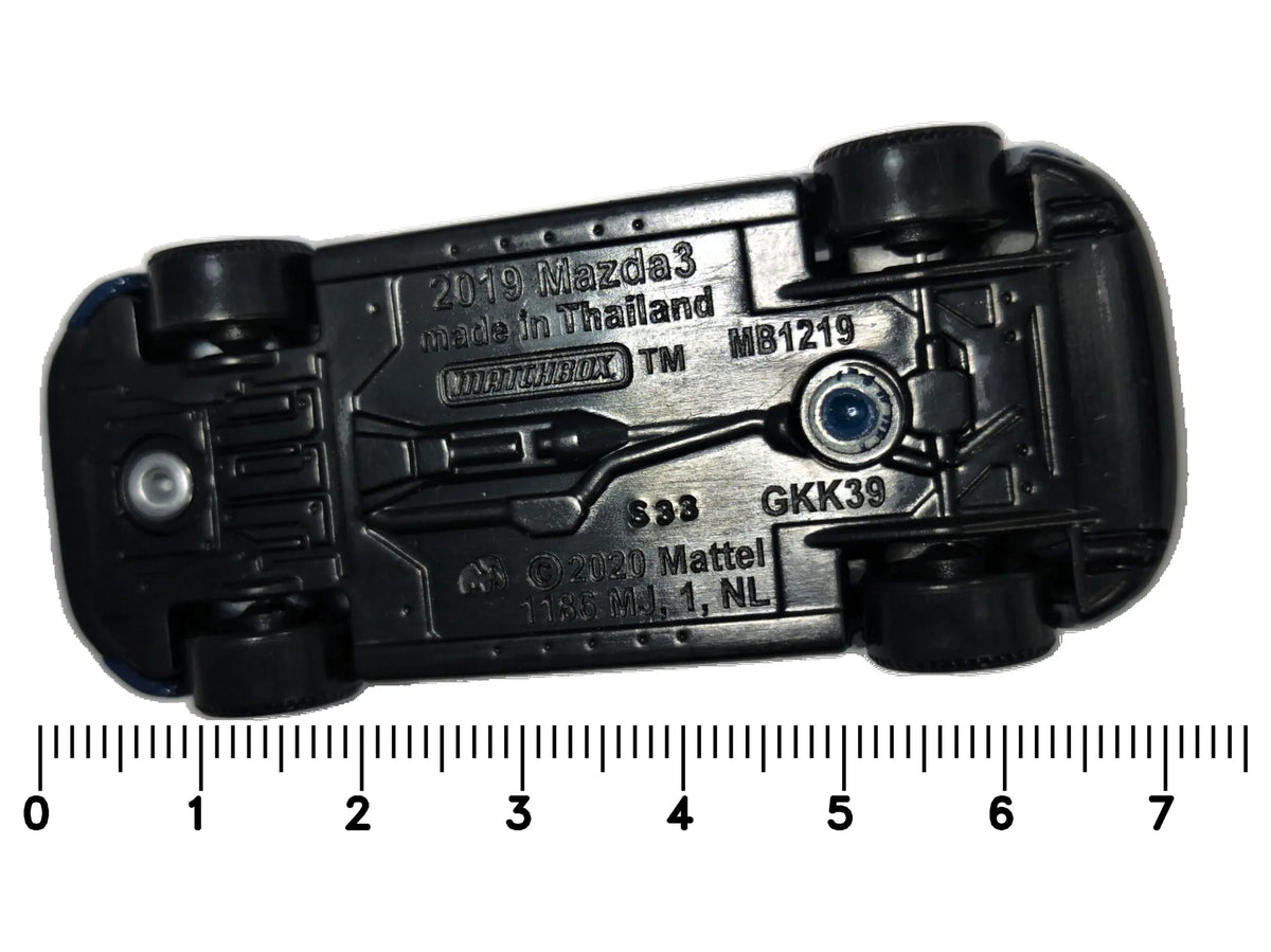 2019 Mazda3 Matchbox 2020 Mainline 1:64 Granatowy Rodzinny – zdjęcie 7