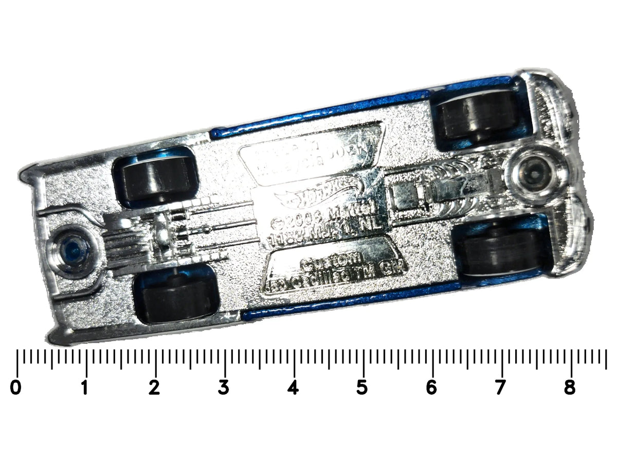 Custom '53 Cadillac Hot Wheels Rod Squad 1:64 Custom Niebieski Lowrider – zdjęcie 7