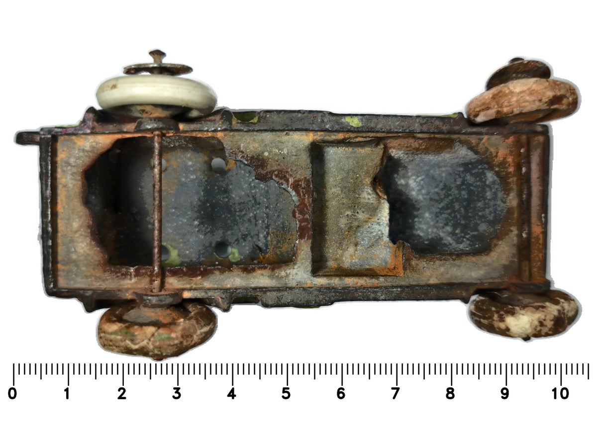 WOJSKOWA CIĘŻARÓWKA Z ODLEW ŻELIWNY Hubley 1920's 1:43 Made in England – zdjęcie 7