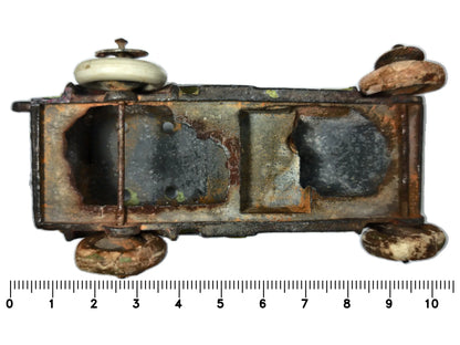 WOJSKOWA CIĘŻARÓWKA Z ODLEW ŻELIWNY Hubley 1920's 1:43 Made in England – zdjęcie 7