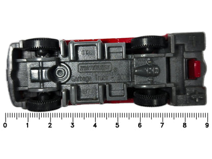 Garbage Truck Matchbox 2008 1:87 Śmieciarka BEDOLLA Luzak Czerwony – zdjęcie 7