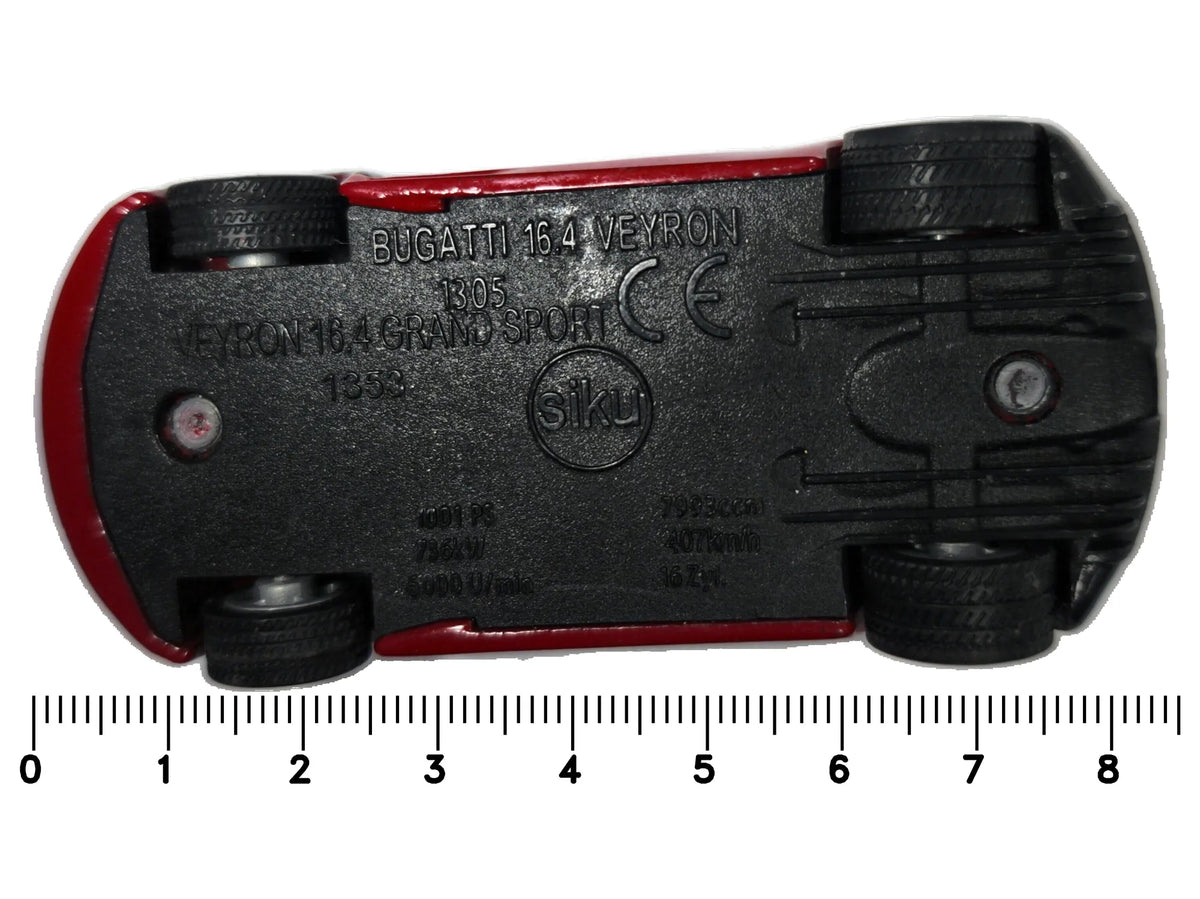 Bugatti Veyron 16.4 Grand SIKU 1:55 Luzak Czerwony – zdjęcie 7