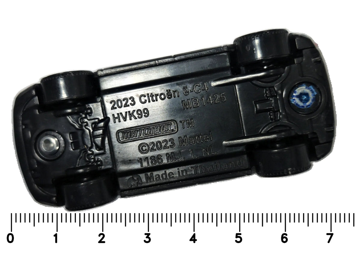 2023 Citroën ë-C4 Matchbox 2023 1:64 Niebieski Samochód osobowy – zdjęcie 7