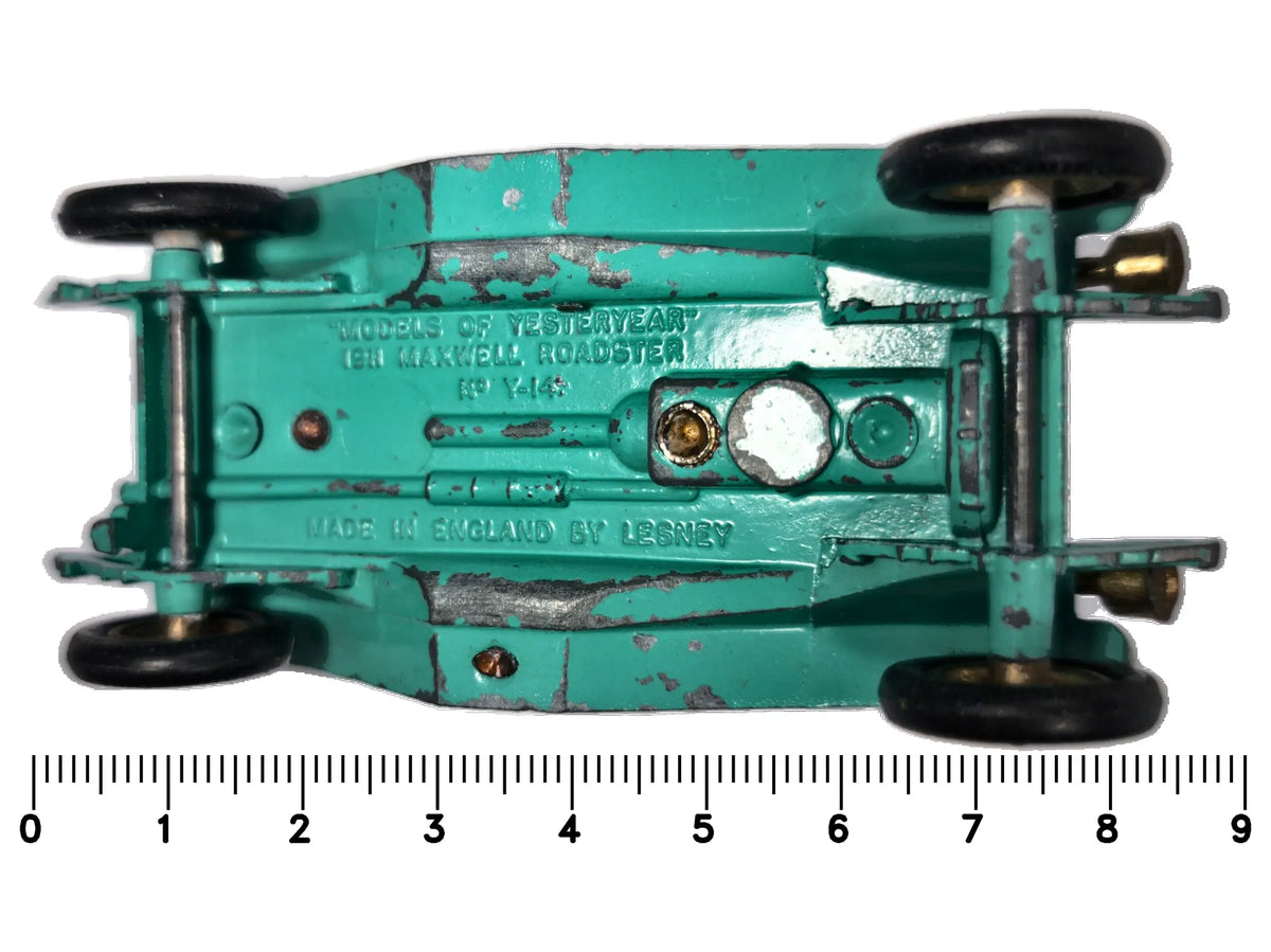 1911 MAXWELL ROADSTER Matchbox '70 Turkusowy 1:43 Made in England – zdjęcie 7