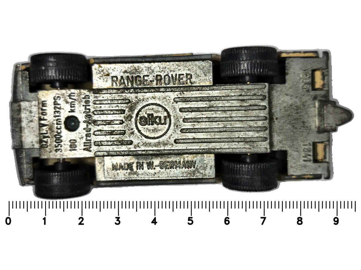 RANGE-ROVER SIKU '70 Żółty 1:50 Made in West Germany – zdjęcie 7