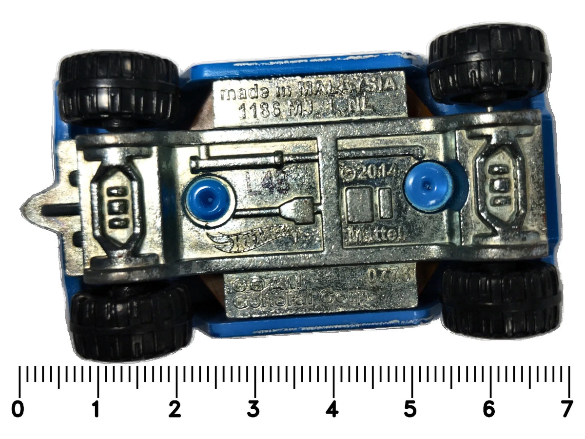General Corp Hot Wheels 2014 1:64 Luzak Niebieski – zdjęcie 7