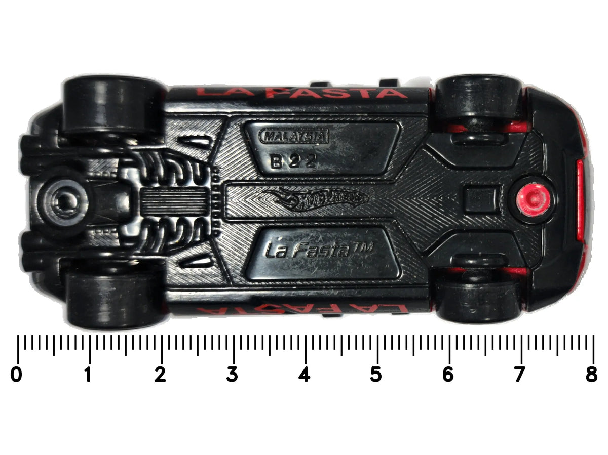 LA FASTA, Hot Wheels 2009, Die cast B22, Czerwony, 1:64, Resoraki – zdjęcie 7