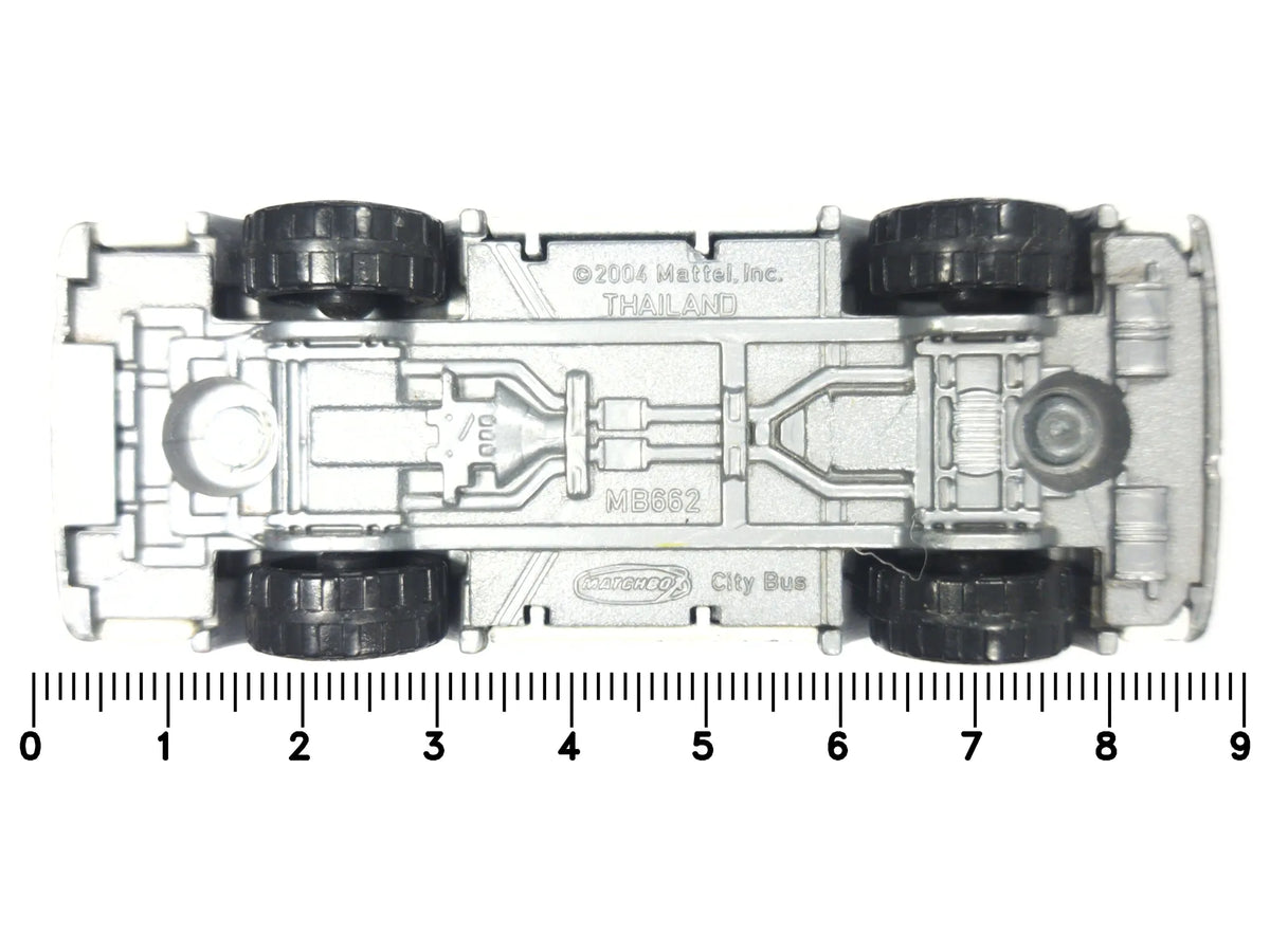 CITY BUS Matchbox 2004 Biały 1:120 – zdjęcie 7