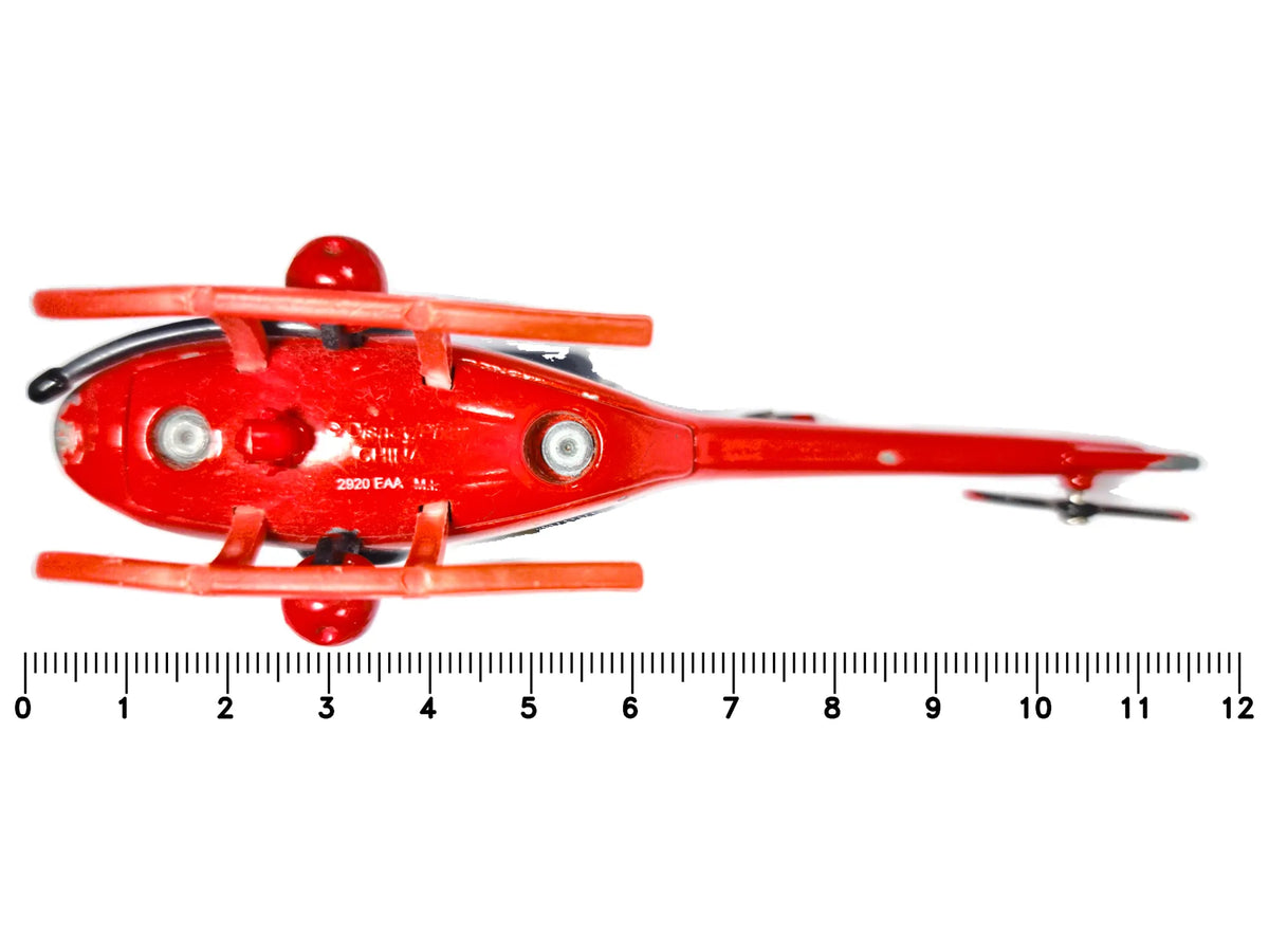 HELIKOPTER RSN, Disney, Die cast 2920 EAA, Czerwony, 1:100, Resoraki – zdjęcie 7