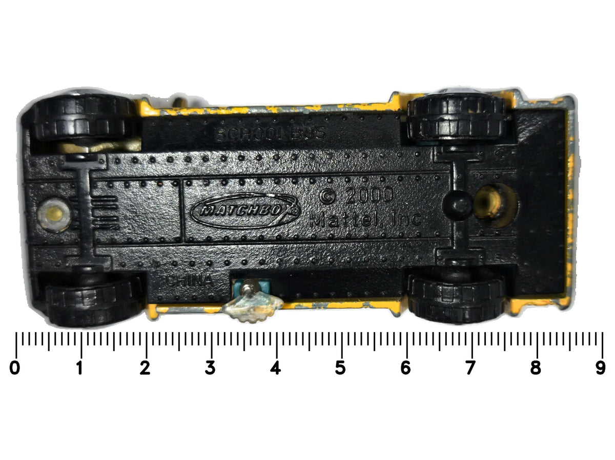 SCHOOL BUS, Matchbox 2000, Die cast, Żółty, 1:64, Resoraki – zdjęcie 7