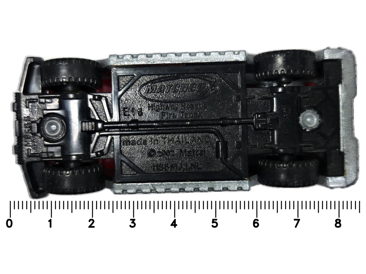 Highway Rescue Fire Truck Matchbox 2002 1:64 Wóz strażacki Straż pożarna – zdjęcie 7