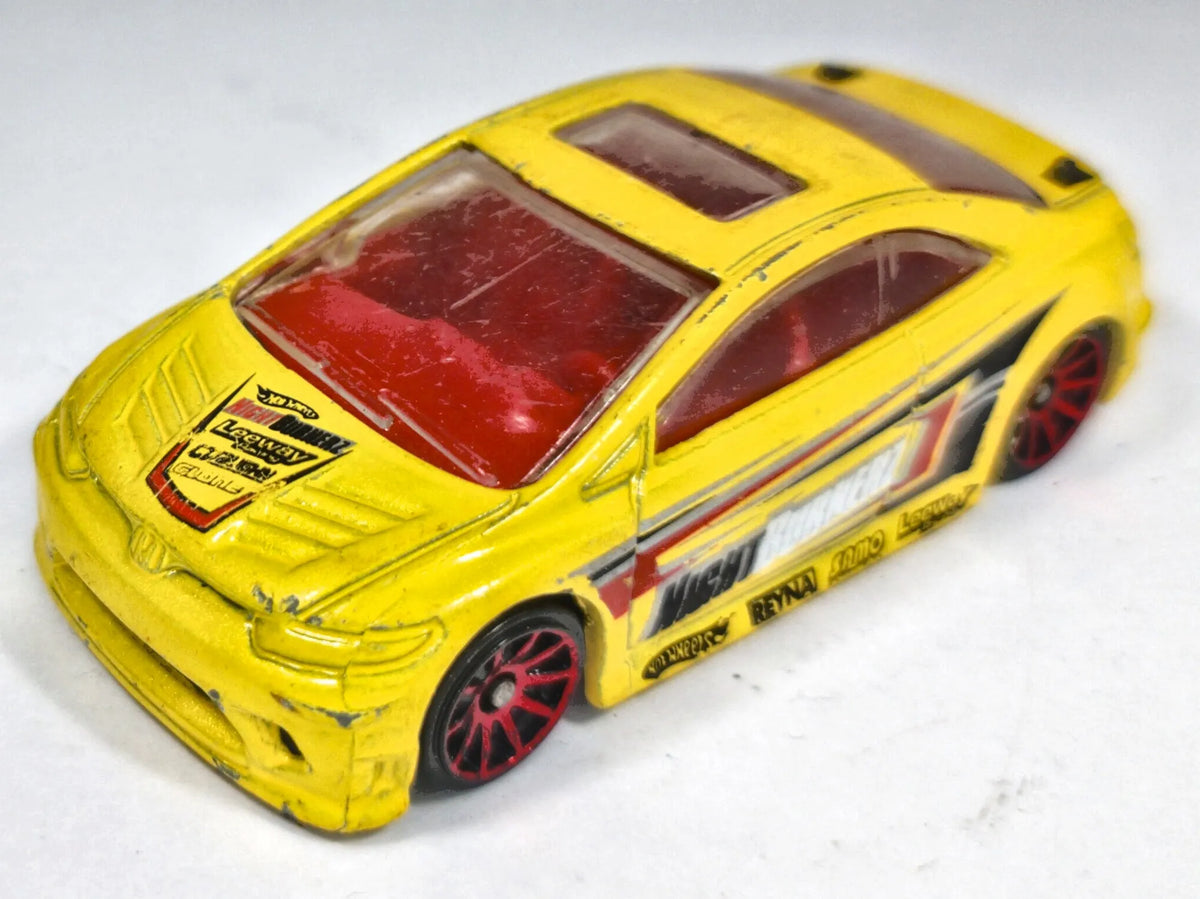 Honda Civic Si Hot Wheels 2006 First Editions 1:64 Luzak Żółty – zdjęcie 2
