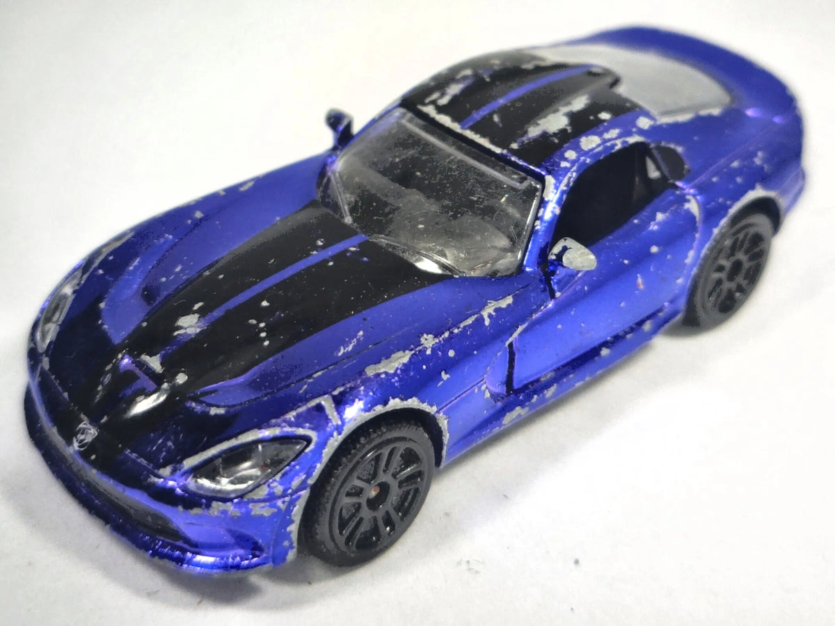 DODGE VIPER, Majorette 2016, Die cast REF:238B, Niebieski, 1:60, Resoraki – zdjęcie 2