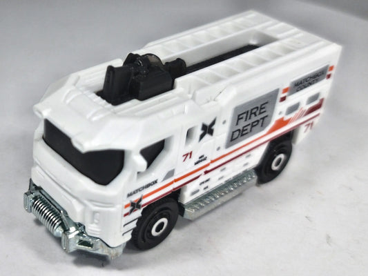 Blaze Buster Matchbox 2024 1:64 Wóz strażacki Biały Straż pożarna – zdjęcie 2