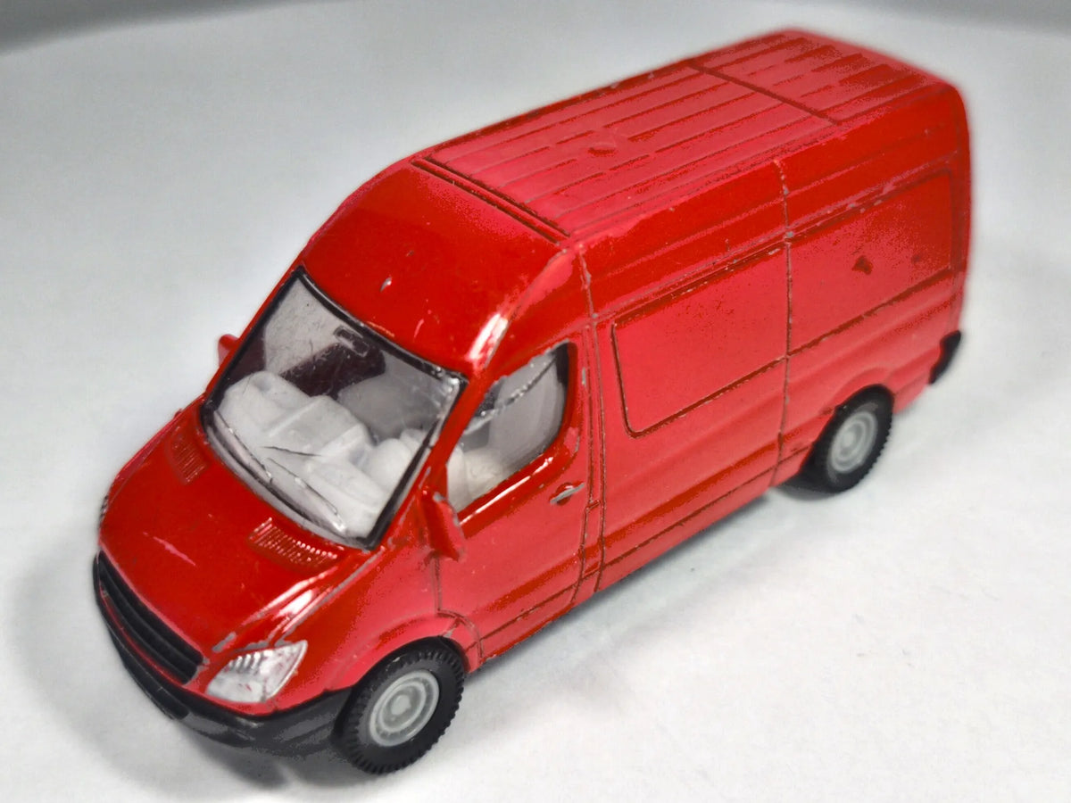 Mercedes-Benz Sprinter, Siku, Made in Germany, Die cast, Czerwony, 1:55 – zdjęcie 2