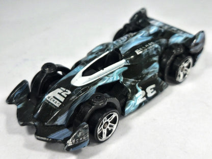 X RACE CAR GRAY GHOST Hot Wheels 2008 Czarny 1:64 – zdjęcie 2