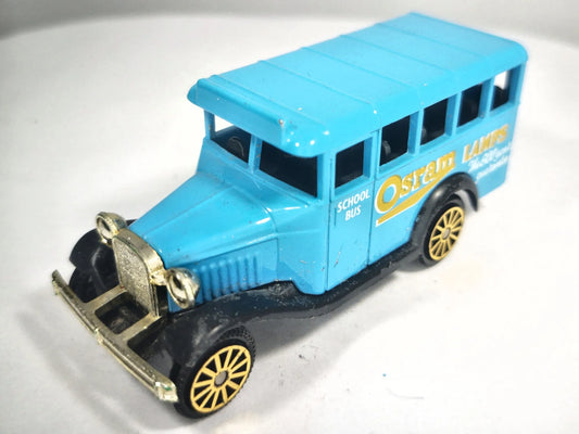 BEDFORD BUS, Osram Lamps, Corgi, Made in Gt Britain, Die cast, Turkus, 1:64 – zdjęcie 2