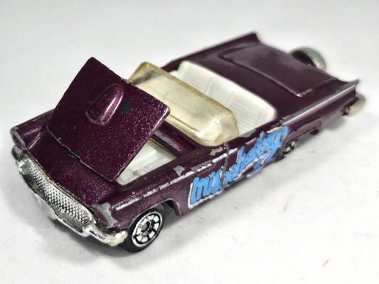 FORD THUNDERBIRD CABRIO Z 1957 R. Corgi '70 Fioletowy 1:64 2xMetal – zdjęcie 2
