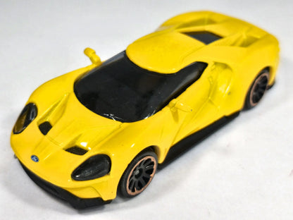 FORD GT, Majorette, Die cast 204B, Żółty, 1:63, Resoraki – zdjęcie 2