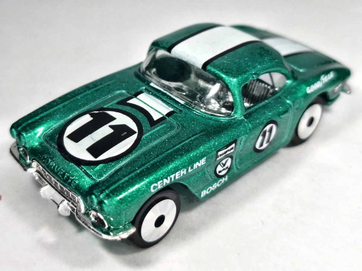 1962 CORVETTE Lasers Matchbox 1982 Zielony 1:59 Made in Macau – zdjęcie 2