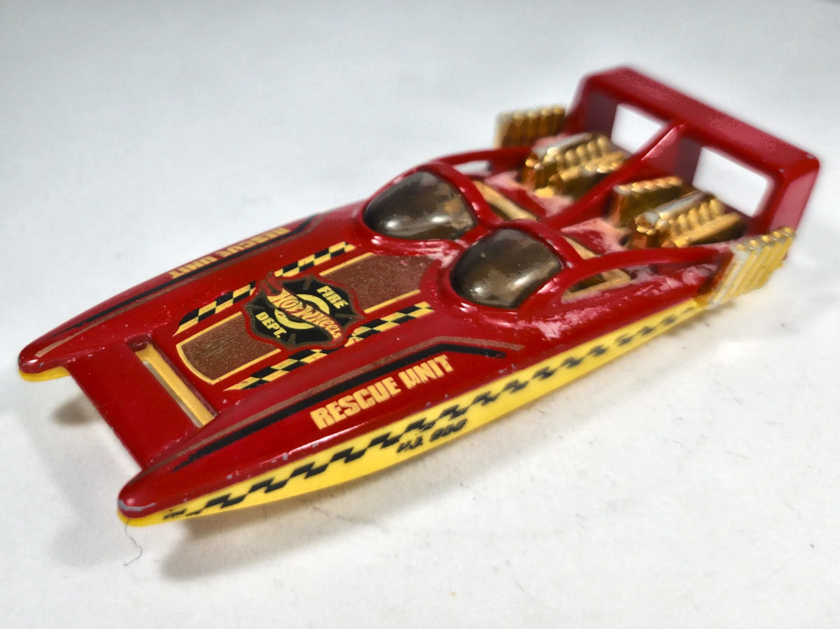 H2Go Hot Wheels 1975 1:64 RESCUE UNIT Luzak Czerwony – zdjęcie 2