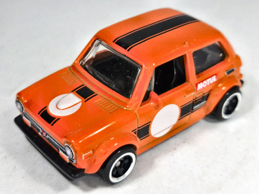 CUSTOM '70 HONDA N600 Hot Wheels Silver Hot Wheels 2020 Pomarańczowy 1:64 – zdjęcie 2