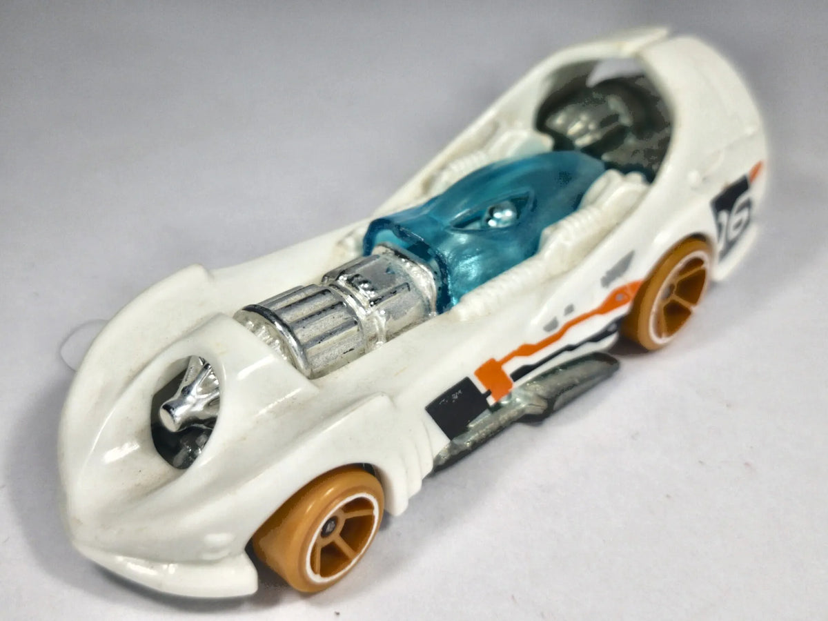 POWER ROCKET, Hot Wheels 2014, Die cast CDV46, Biały, 1:64, Resoraki – zdjęcie 2