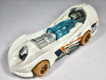 POWER ROCKET, Hot Wheels 2014, Die cast CDV46, Biały, 1:64, Resoraki – zdjęcie 2