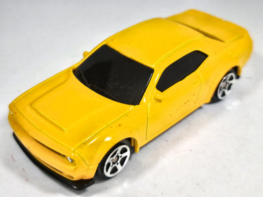 DODGE CHALLENGER SRT DEMON, RMZ City 2018 Die cast 3034 Żółty 1:68 Resoraki – zdjęcie 2