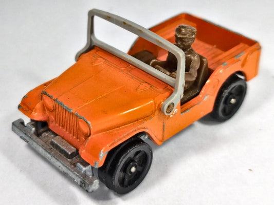 WILLYS JEEP Whizzwheels Wojsko Corgi 1969 Pomarańcz 1:55 Made in Gt Britain – zdjęcie 2
