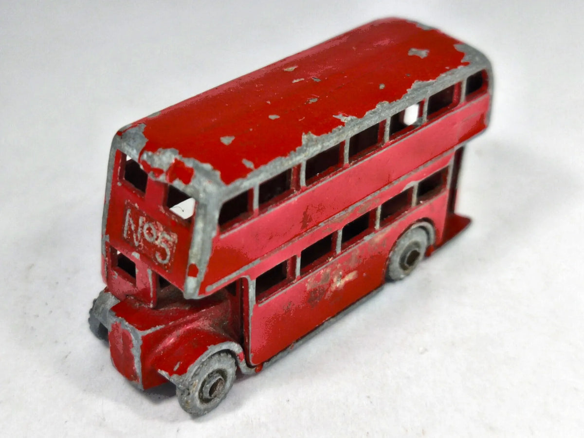 DOUBLE-DECKER BUS Matchbox '50 Czerwony 1:87 Made in England – zdjęcie 2