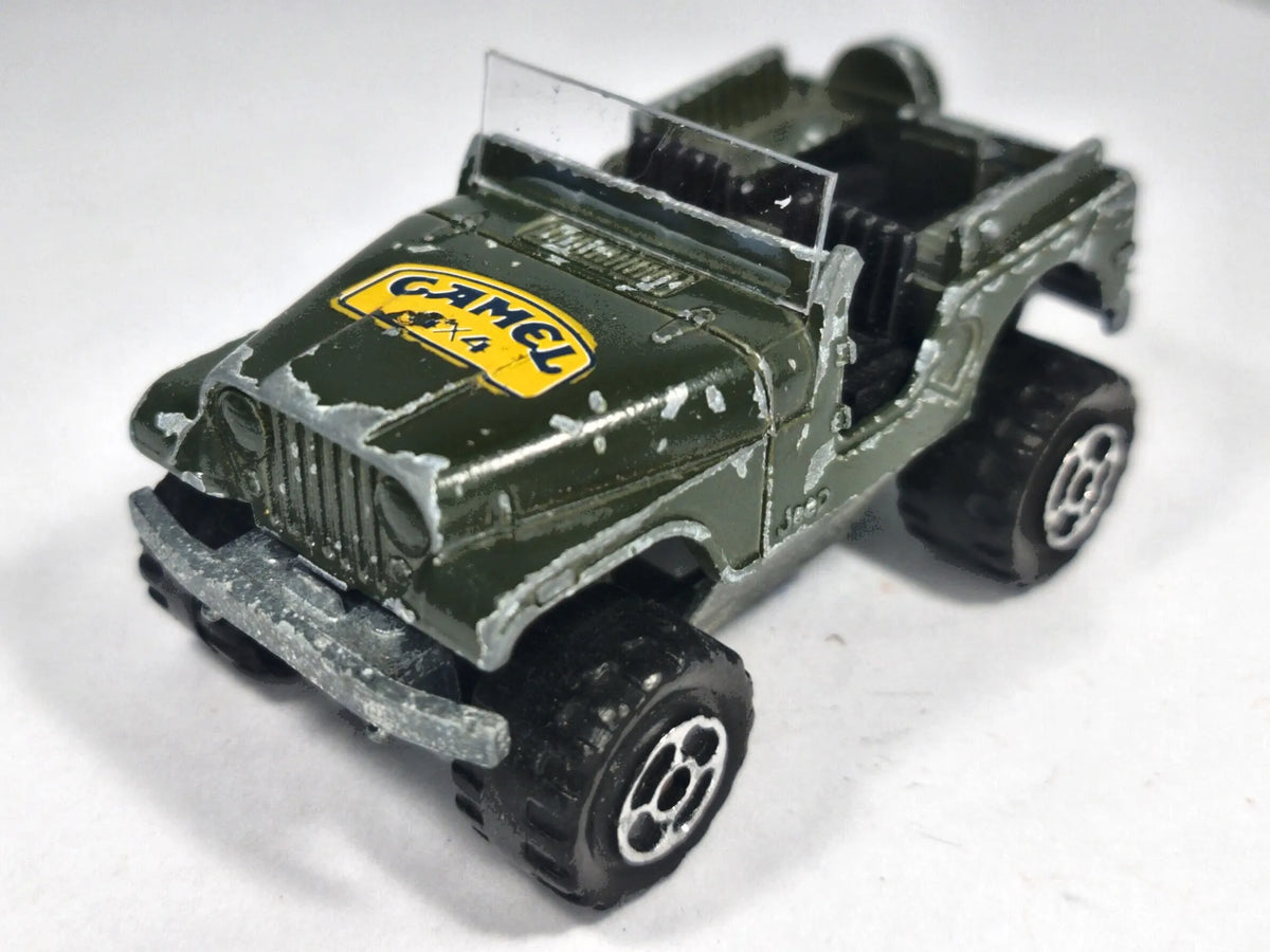 4X4 JEEP, CAMEL, Majorette, Made in France, NO.290, Zielony, 1:64, Resoraki – zdjęcie 2