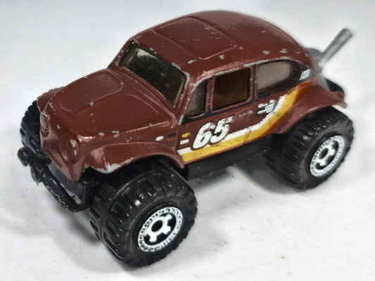 Volkswagen Beetle 4X4 Matchbox 2006 1:52 65 Luzak Brązowy – zdjęcie 2